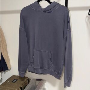 Cozy Blue Gray Hoodie